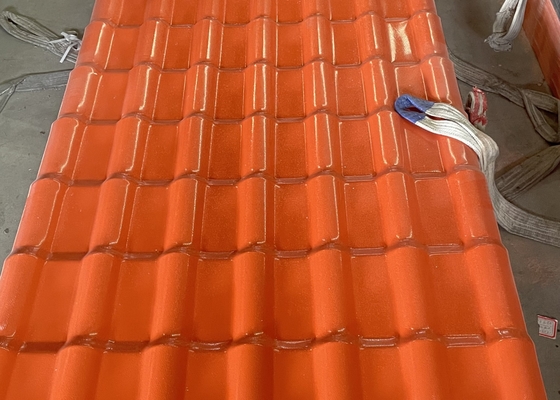 Sound Resistance ASA Synthetic Resin Roof Tile For House 219mm Pitch Tile Heat Insulation