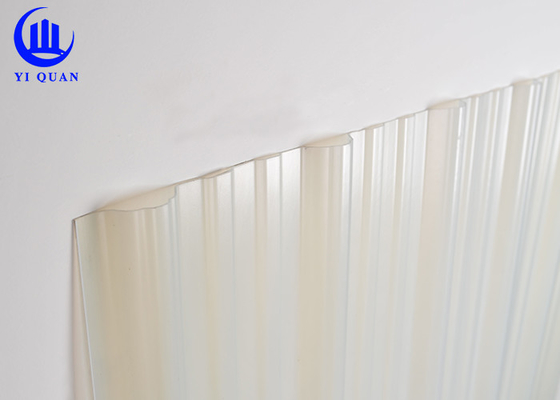1.0mm Transparent Roofing Sheets For Skylight Fiber Glass Plastic Roof Tiles