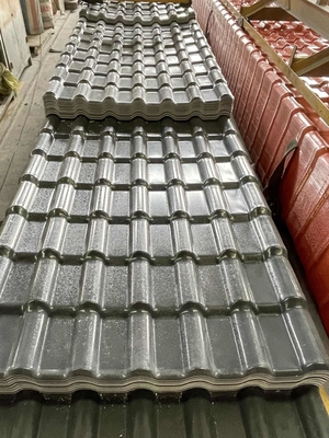 Sound Resistance ASA Synthetic Resin Roof Tile For House 219mm Pitch Tile Heat Insulation