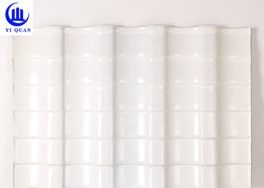 Environment Friendly Plastic Corrugated Roofing Sheets Bright Colors 1120mm Width