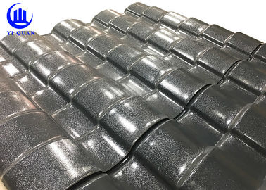 Building Construction ASA PVC Synthetic Resin Tile , Corrugated Plastic Roofing Sheets
