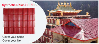 2.3mm Thickness Synthetic Resin Roof Tile / Plastic Roofing Sheets
