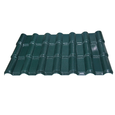 ASA Resin Coated Spanish Style Roof Tiles Custom Length