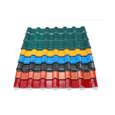 ASA Synthetic Resin Roof Tiles Double Roman Style Custom Colors