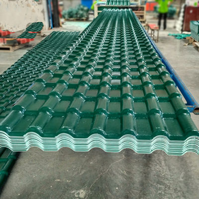 ASA Synthetic Resin Roof Tile 2.3mm-3.0mm Thickness Corrugated Waves