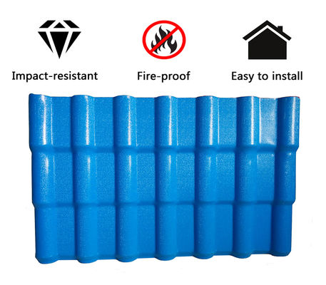 Fireproof ASA Synthetic Resin Roof Tile 1050mm Width 5-Year Warranty