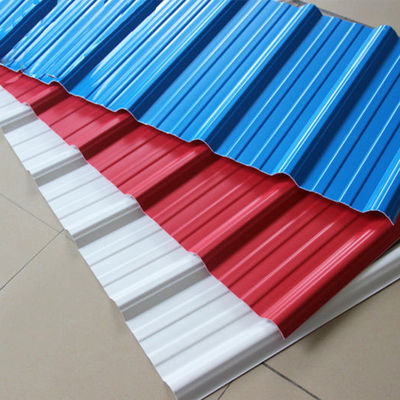 PVC Plastic Roof Tile 1.8mm-3.0mm Thickness 1050mm Width