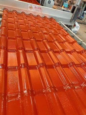 ASA Synthetic Resin Roof Tile 2.5mm-3.0mm Thick for Villa Construction