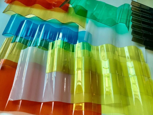 lumière transparente de la feuille 90% de toit de PC de largeur de 1120mm par des tuiles de toit de polycarbonate