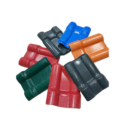 Largeur de la tuile de toit de résine synthétique de PVC de preuve de feu 1050mm pour le balcon d'usine