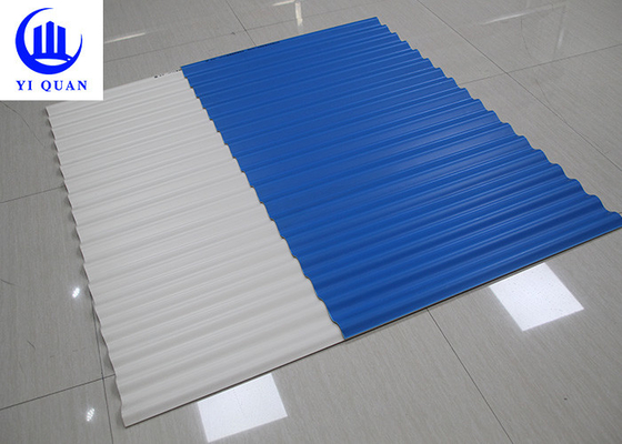 Feuilles ignifuges de PVC de toit de tuiles de construction de toit en plastique de matériau