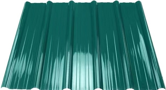Les tuiles de toiture décoratives de PVC APVC de vague d'isolation thermique pour des hangars cultivent le marché