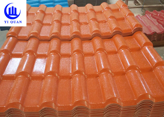 Facile d'installer des tuiles de toit de résine d'asa colorez les feuilles durables de résistance à l'impact de tuiles