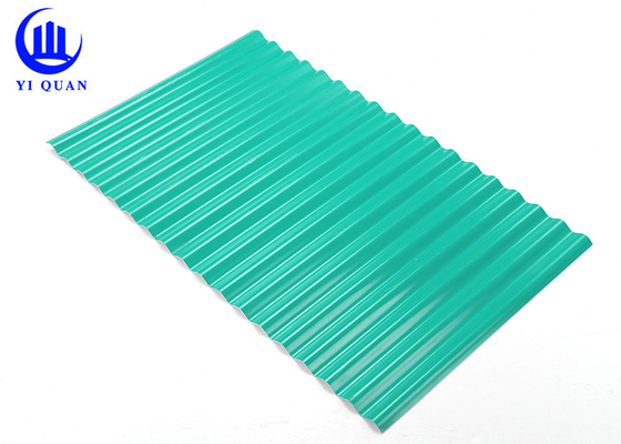 Largeur colorée des tuiles de toit de PVC de résistance de feu 1130mm facile à installer