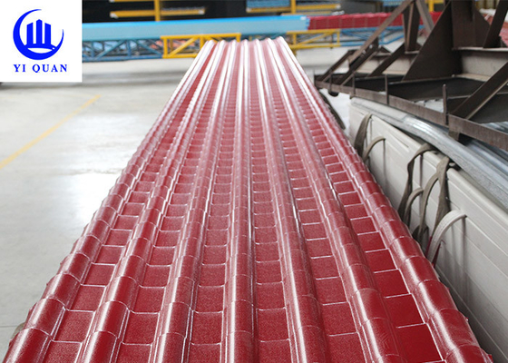 Longue épaisseur en plastique ondulée de la durée de vie 3.0mm d'ASA Spanish Style Roof Tiles