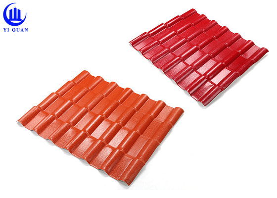 Couleur durant l'isolation phonique de largeur d'ASA Spanish Roofing Sheets 1050mm