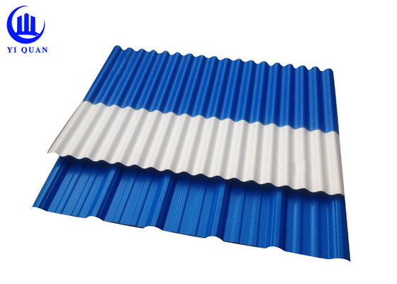 feuilles trapézoïdales de toiture de résistance de feu de tuiles de toit de PVC de largeur de 930mm