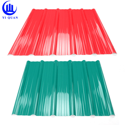 2.5mm Lader ondulé Upvc couvrant des feuilles pour l'installation facile d'industrie chimique d'usine