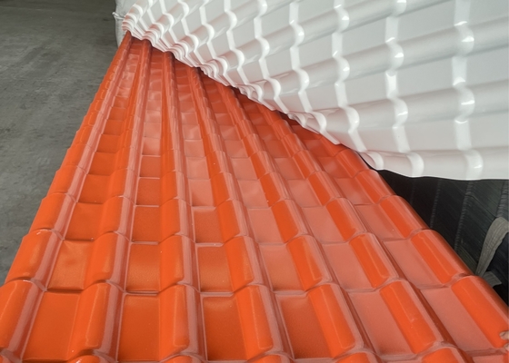 Tuiles de toit durables de résine de couleur ASA Roofing Sheet favorable à l'environnement