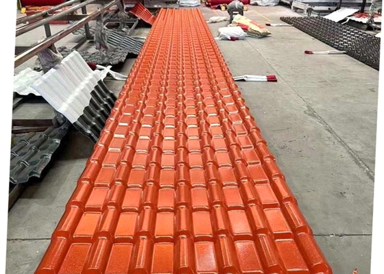 la tuile de toit de résine synthétique d'épaisseur de 2.5mm a gravé ASA Roofing Sheets en refief