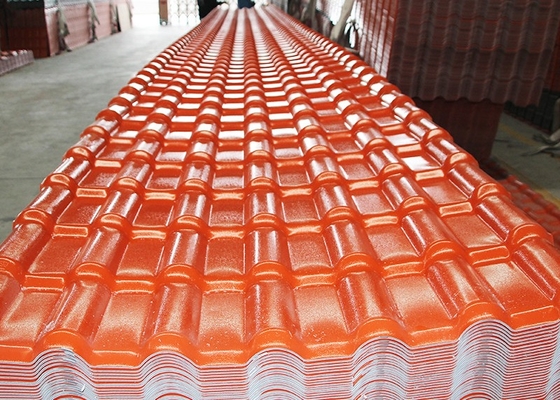tuile d'ASA Embossed Synthetic Resin Roof d'épaisseur de 2.5mm pour le bâtiment